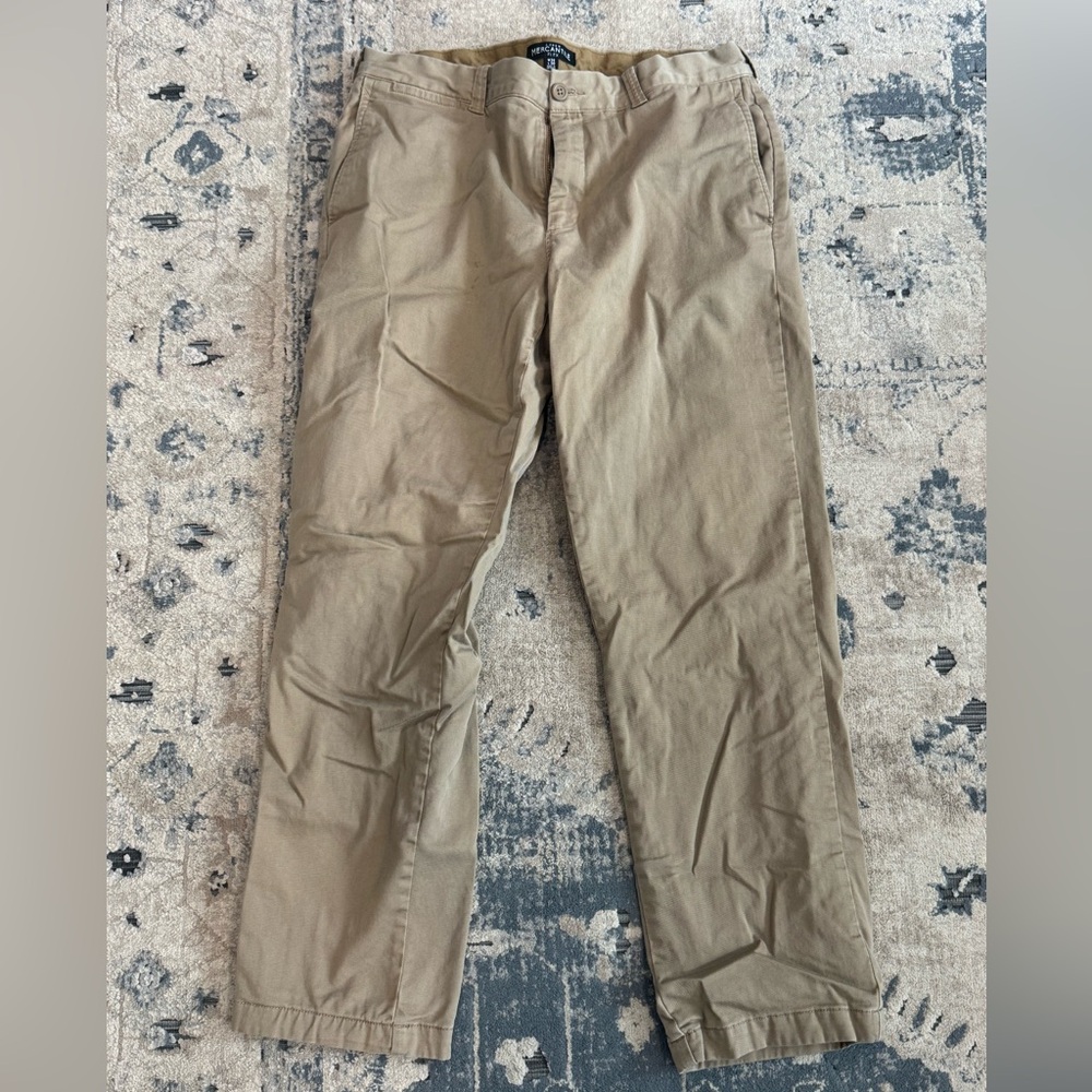 J.Crew Mercantile Flex Khaki Fleece Lined Chinos size 34x30